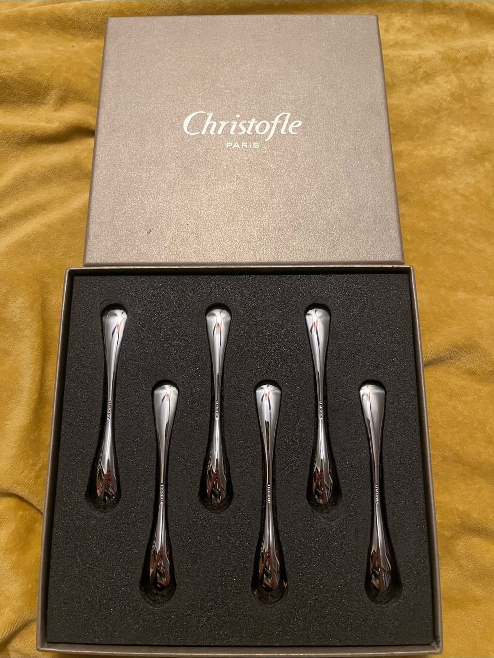 Christofle Silver-Tone Spoonette Set